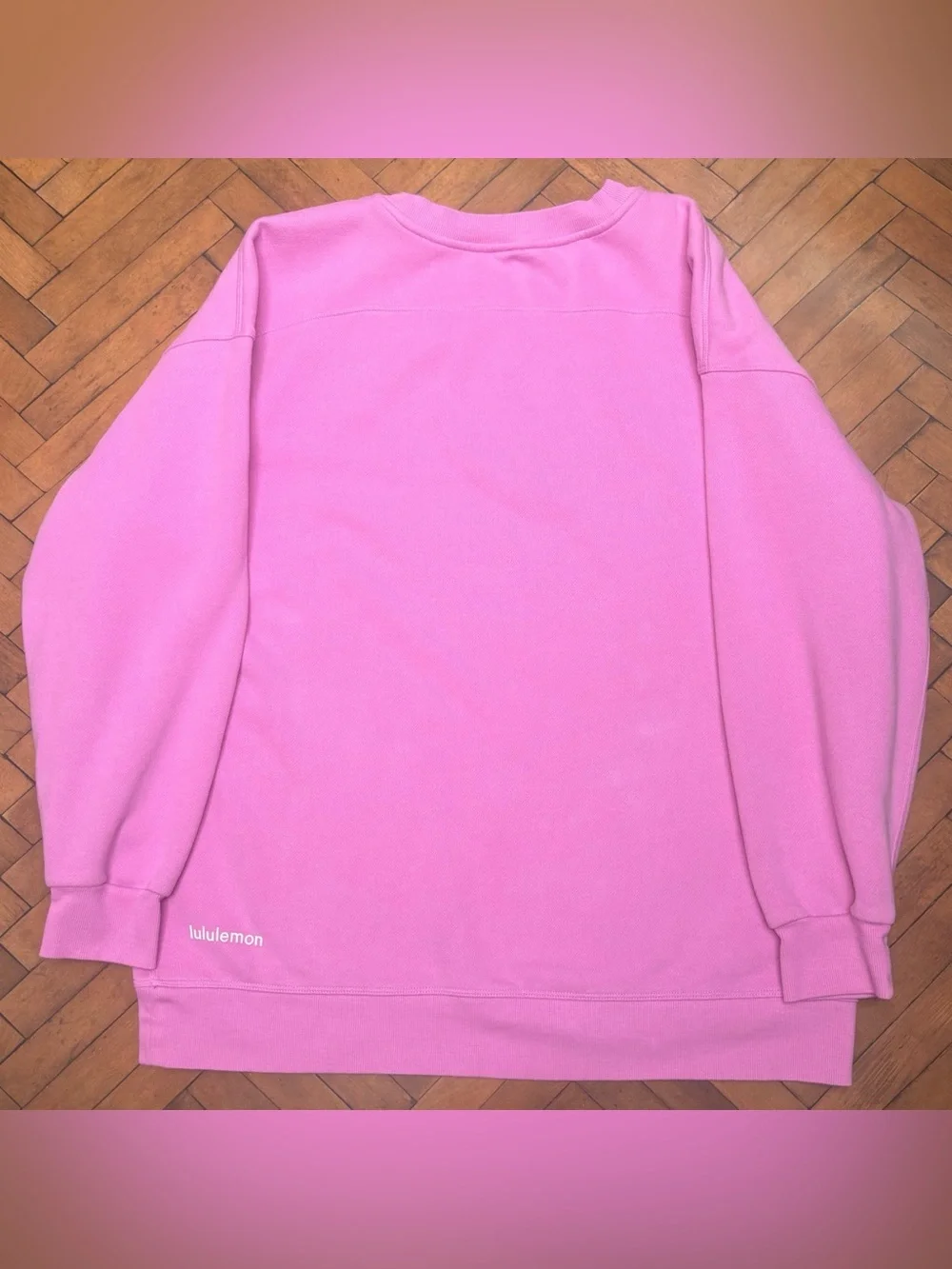 Lululemon Perfectly Oversized Crew In Dahlia Mauve Size 10 - Picture 2 of 6